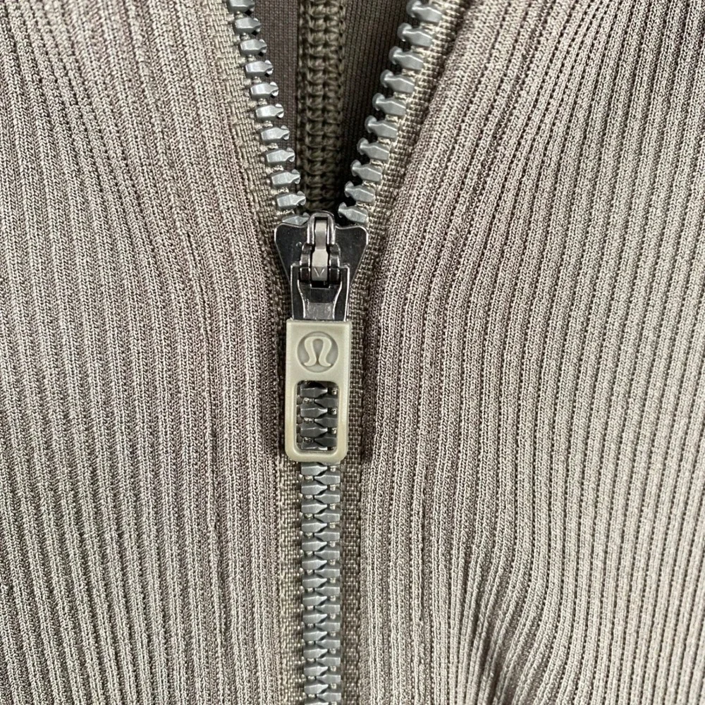 Lululemon Womens Ribbed Softstreme Long Sleeve Romper 4 Green Athleisure Comfy - Picture 2 of 13